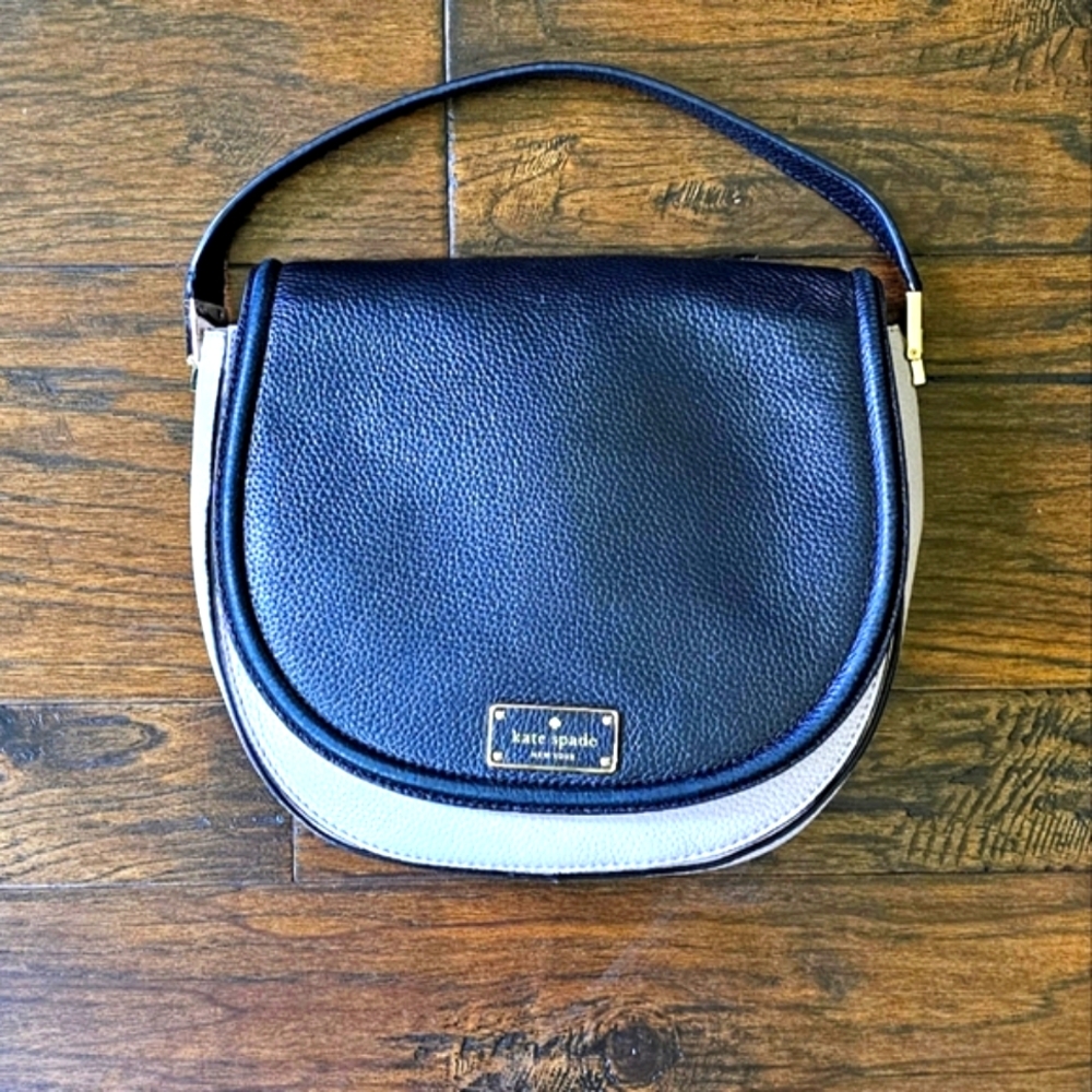 Kate Spade Black and Taupe Handbag